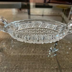 Vintage Imperial glass relish/candy dish